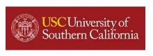 The logo for the University of Southern California.